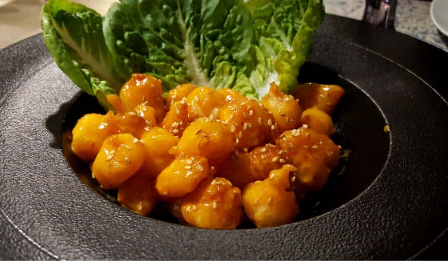 Restaurante Palacio de Anglona - Tempura de Langostinos